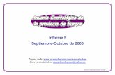 Informe 5 Septiembre-Octubre de 2003