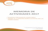 MEMORIA DE ACTIVIDADES 2017 - Alce Epilepsia