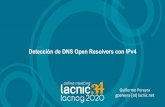 Detección de DNS Open Resolvers con IPv4