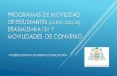 PROGRAMAS DE MOVILIDAD DE ESTUDIANTES (curso 2022-23 ...