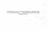 ADENDA AL CONVENIO CDMYPE / CONAMYPE -UNIVERSIDAD DE ORIENTE
