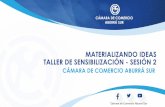 MATERIALIZANDO IDEAS TALLER DE SENSIBILIZACIÓN - SESIÓN 2