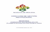 SCOUTS DE BOLIVIA DIRECCIÓN DE GESTIÓN INSTITUCIONAL …