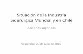 Situación de la Industria Siderúrgica Mundial y en Chile
