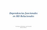 Dependencias funcionales en BD Relacionales