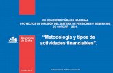 “Metodología y tipos de actividades financiables”.