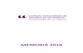 MEMORIA IUEM 2018 - Universidad de La Laguna