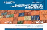 Maestría en Logística, Transporte y Distribución Internacional