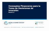 ConceptosFinancerospara la Tomade Decisionesde Inversión