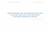 INFORME DE RENDICIÓN DE CUENTAS de ecuador estratégico 2019