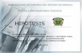 HIPOTESIS - Universidad Autónoma del Estado de México