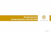 Resumen ejecutivo Asuntos Materiales y ODS 2019- 2020