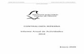CONTRALORÍA INTERNA Informe Anual de Actividades 2019