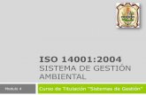 Iso 14001:2004 Sistema de gestión ambiental