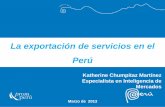 La exportación de servicios en el Perú