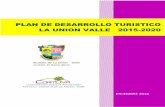 PLAN DE DESARROLLO TURISTICO LA UNION VALLE 2015-2020