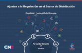 Ajustes a la Regulación en el Sector de Distribución