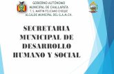 SECRETARIA MUNICIPAL DE DESARROLLO HUMANO Y SOCIAL