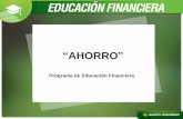 MÓDULO III “AHORRO” Programa de Educación Financiera