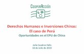 Derechos Humanos e Inversiones Chinas: El caso de Perú
