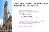 Universidad de Puerto Rico Recinto de Río Piedras Oficina ...