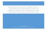 protocolo de LIMPIEZA Y DESINFECCIÓN DEL LICEO ...