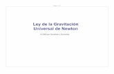 Ley de la Gravitación Universal de Newton