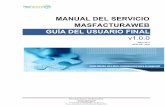 MANUAL DEL SERVICIO MASFACTURAWEB GUÍA DEL USUARIO FINAL