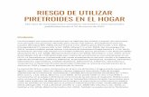 RIESGO D E U TILIZAR PIRETROIDES EN EL HOGAR