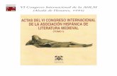VI Congreso Internacional de la AHLM (Alcalá de Henares, 1995)