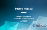 Medidas económicas nacionales e internacionales Julio 2020