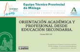 ORIENTACIÓN ACADÉMICA Y PROFESIONAL DESDE EDUCACIÓN ...