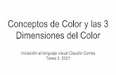Conceptos de Color y las 3 Dimensiones del Color