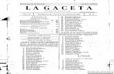 RE PUBLICA DE NICARAOUA AMERICA CENTRAL LA GACETA