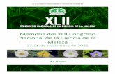 XLII Congreso Nacional de la Ciencia de la Maleza
