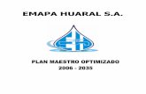 EMAPA HUARAL S.A. Plan Maestro Optimizado
