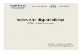 Redes Alta disponibilidad - cepetel.org.ar