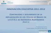 INNOVACIÓN EDUCATIVA 2011-2012 CONTINUIDAD …