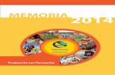 MEMORIA 2014 - formaciontecnicabolivia.org