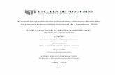 Manual de organización y funciones, Manual de perfiles de ...