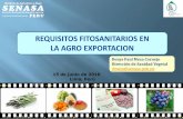 REQUISITOS FITOSANITARIOS EN LA AGRO EXPORTACION