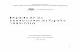 Impacto de las inundaciones en España: 1990-2010.