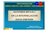 Acciones en I+D+i en la interrelación agua-energía