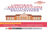 LIMPIEZA Y DESINFECCIÓN EN INSTITUCIONES EDUCATIVAS