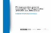 Propuesta para cumplir la Agenda 2030 en México