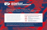 La Declaración Digital es un conjunto de principios ...