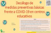 Medidas preventivas básica frente a COVID-19