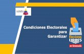Condiciones Electorales para Garantizar