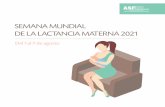 SEMANA MUNDIAL DE LA LACTANCIA MATERNA 2021