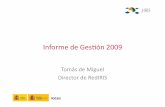 Informe de Gesón 2009 - RedIRIS